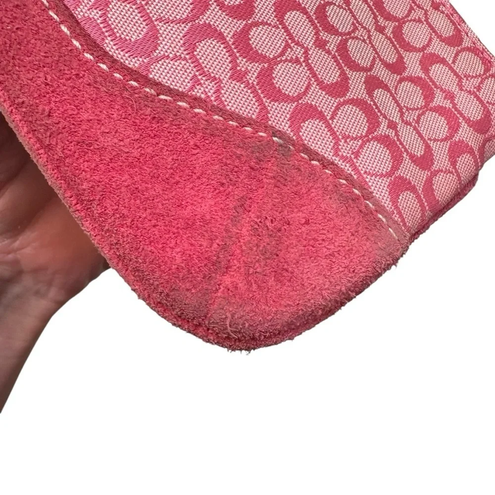 Coach vintage y2k signature soho pink wristlet wallet clutch bag